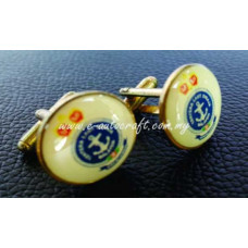 Cufflink Gold Gloss <br>Full Color Printing  <br>CUFF/GG_01